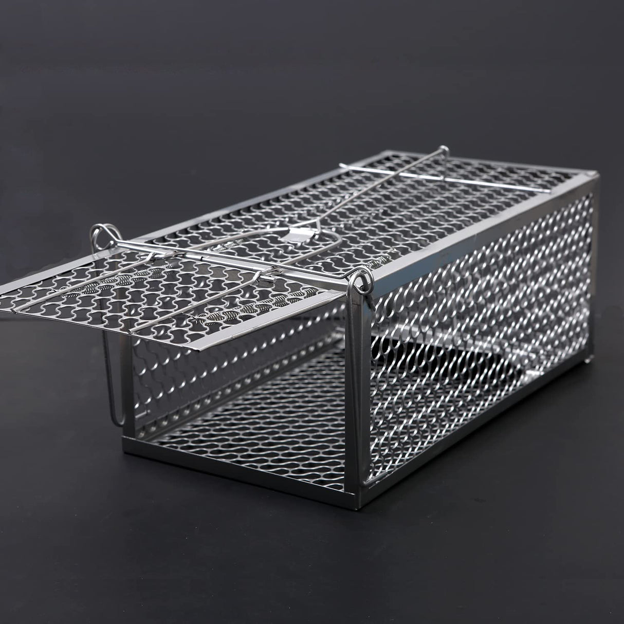 2PACK Live Humane Cage Mouse Trap Rat Catch Control Bait Hunting Survival for Indoor and Outdoor,Small Rodent Animal-Mice Voles Hamsters Cage (4.5x11x5.8 inch)