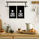 CIOJUNE Funny Trump 2024 Kitchen Towels - Haters Gonna Hate Trump Dish Towels for Kitchen, Trump Hand Towels, Trump MAGA Merchandise, Funny Trump Supporter Gifts, 16x24