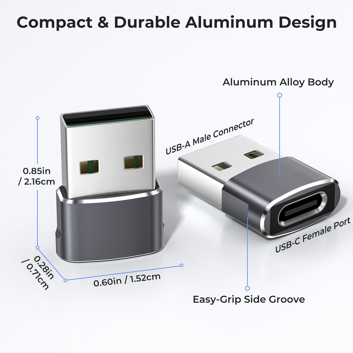 USB to USB C Adapter,USBC Female to USB A Male Adapter,Type C Converter Charger for iPhone 17 17e Pro Max,16 15,Apple Watch iWatch S11 S10 SE,AirPods 3,iPad mini Air,Samsung Galaxy S25 S26