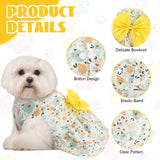 Sanwuta 8 Pieces Dog Bowknot Dresses Puppy Clothes Outfits Princess Dresses Soft Lightweight Summer Fruit Floral Pattern Pet Skirts for Girl Puppy(XX-Large)