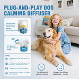 Dog Calming Diffuser – 2-Pack Dog Pheromone Calming Diffuser Kit for Stress, Anxiety, Barking & Destructive Behavior Relief, Perfect for Separation Anxiety & Aggression (Blue, 2 Count (Pack of 1))