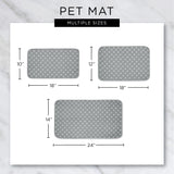 Bone Dry Machine Washable, Ultra Absorbent Pet Mat, 12x18, Rose/Off-White Lattice