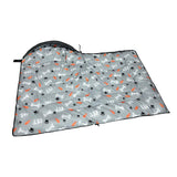 GeerDuo Dog Sleeping Bag Waterproof Warm Packable Dog Bed Mat with Storage Bag for Indoor Outdoor Travel Camping Hiking Backpacking (Grey)