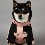 BETTYLAI Dog Raincoat with Adjustable Hood and Tail Drawstring, Button and Zipper Clothes, Durable Outdoor Waterproof Dog Rain Jacket for Small, Medium and Large Dogs (Pink, X-Large)