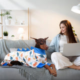 UNIPUP Dog Pajamas Large Size, Big Dog Onesie Clothes, Anti Shedding and Licking, Post Surgery Recovery Pet Pjs, Cotton Soft Material Stretchable Pet Pajamas U-COSP02M