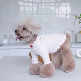 2Pcs Cute Dog Shirt Breathable Stretchy Puppies Tshirt for Small Medium Dogs Sphynx Cats Kitten Frenchie Dachshund (S (5.5-7.7 lbs))
