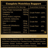 Petterm Dog Muscle Gain Chews - Dog Weight Gain Treat Weight Gain Supplements for Dogs Muscle Builder - with High Protein & Amino Acids for Lean Strength Recovery - 100 Chews for All Breeds & Ages
