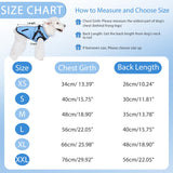 Gyuzh Dog Coat with Harness,Dog Coats for Small Dogs,Warm Fleece Winter Puppy Jacket,Waterproof Jacket with Harness Built in for Small Medium Large Dogs