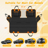 Falafa Dog Car Seat Cover for Back Seat, Waterproof Non-Slip Car Seat Cover for Dogs Pets, Car Back Seat Protector Portable Dog Hammock, Suitable for Cars, SUVs and Trucks