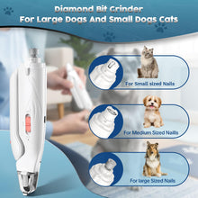 Load image into Gallery viewer, 2-in-1 Dog &amp; Cat Nail Clippers and Grinder with Light – Upgraded Safety Guard to Avoid Overcutting, Sharp Blade, Painless Quiet Pet Nail Claw Trimmers, Professional Grooming Tool for Large Small Pets
