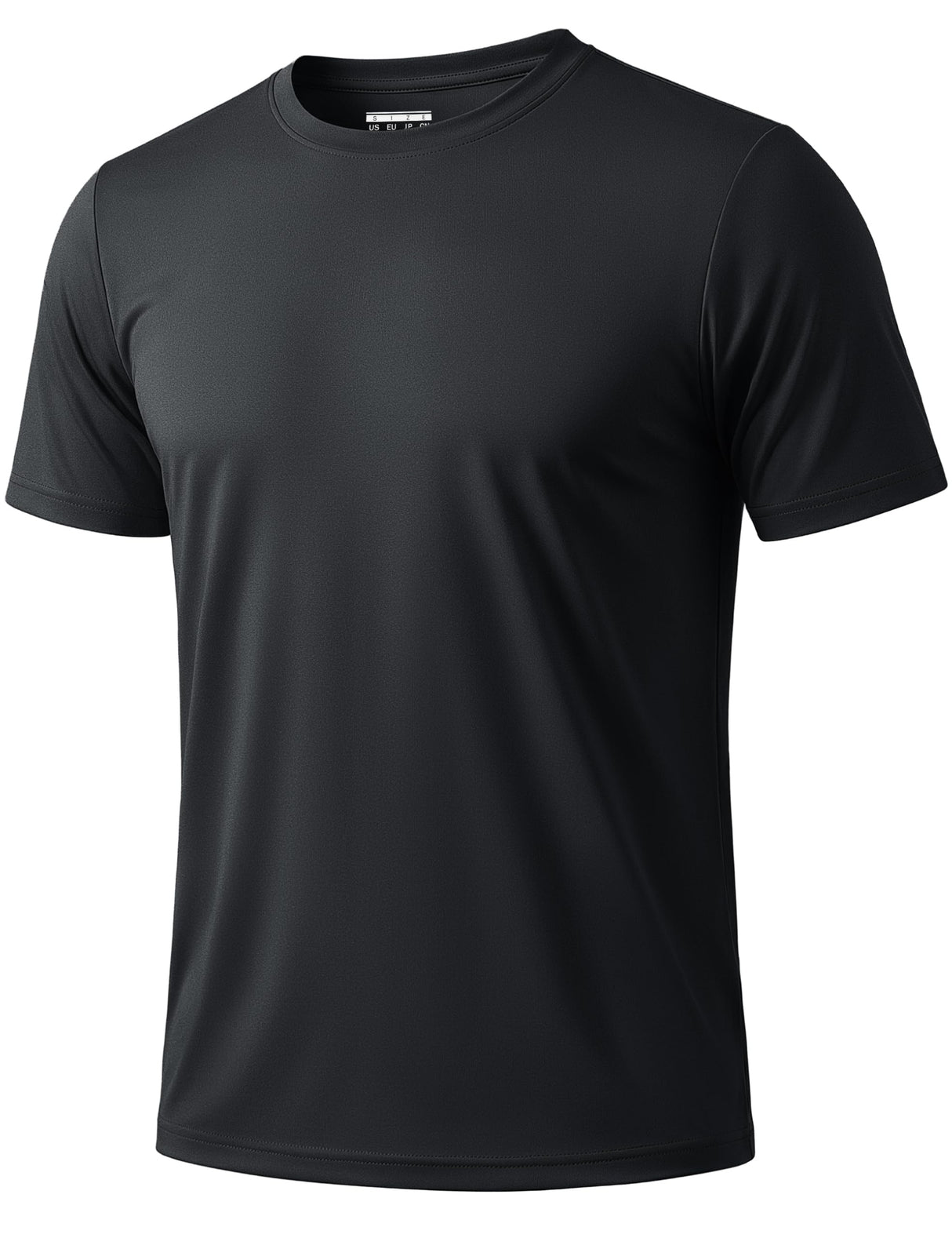 KEFITEVD Mens Athletic Sun T-Shirts Lightweight Shirts UV Protection Clothing for Men Outdoor Hiking Shirts Gym Shirts Sports Shirts Black
