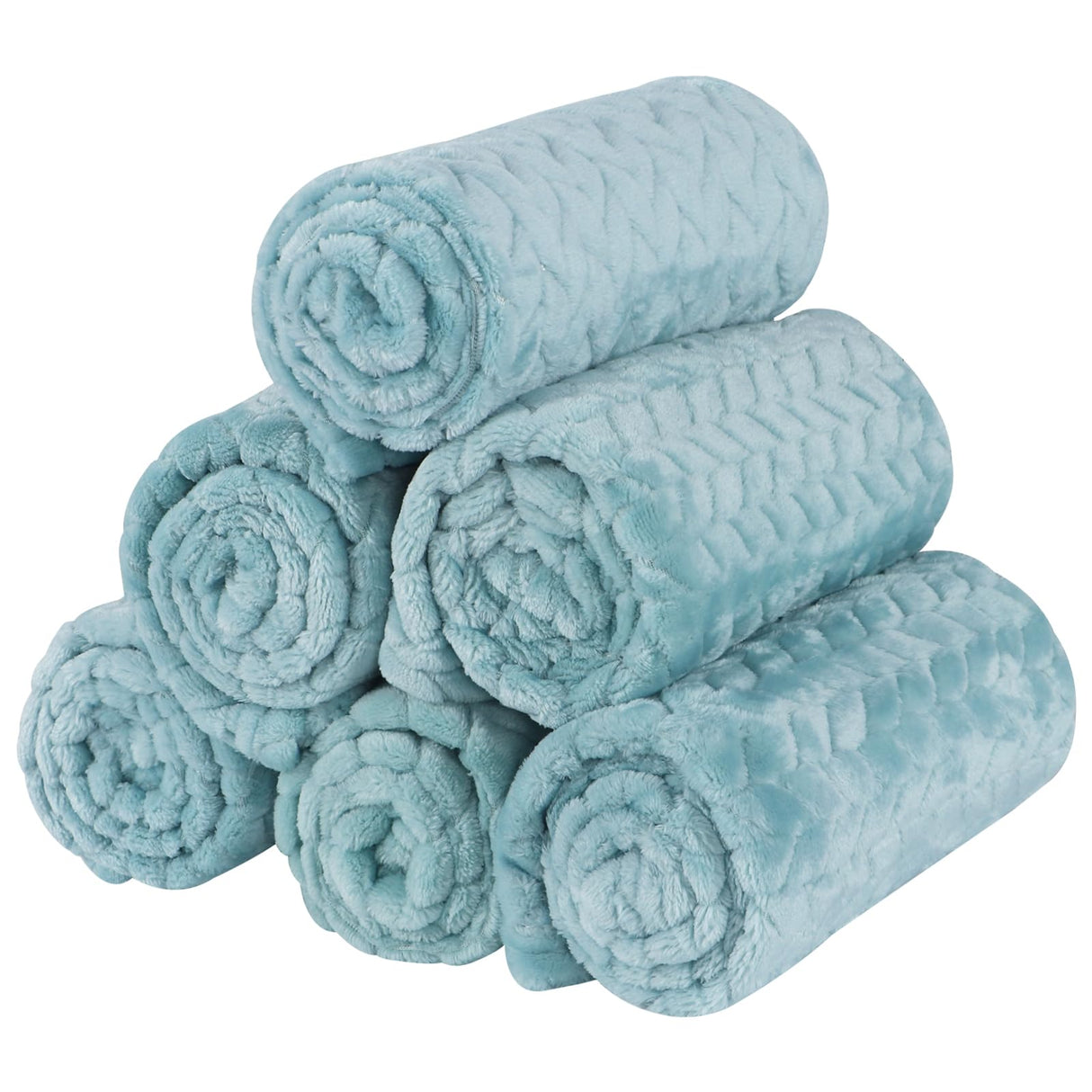 BVAGSS 6 Pack Small Dog Blanket, Super Soft Warm Pet Cover Blankets, Wheat Ears Print Puppy Fleece Flannel Blanket for Small Medium Dogs and Cats MW003