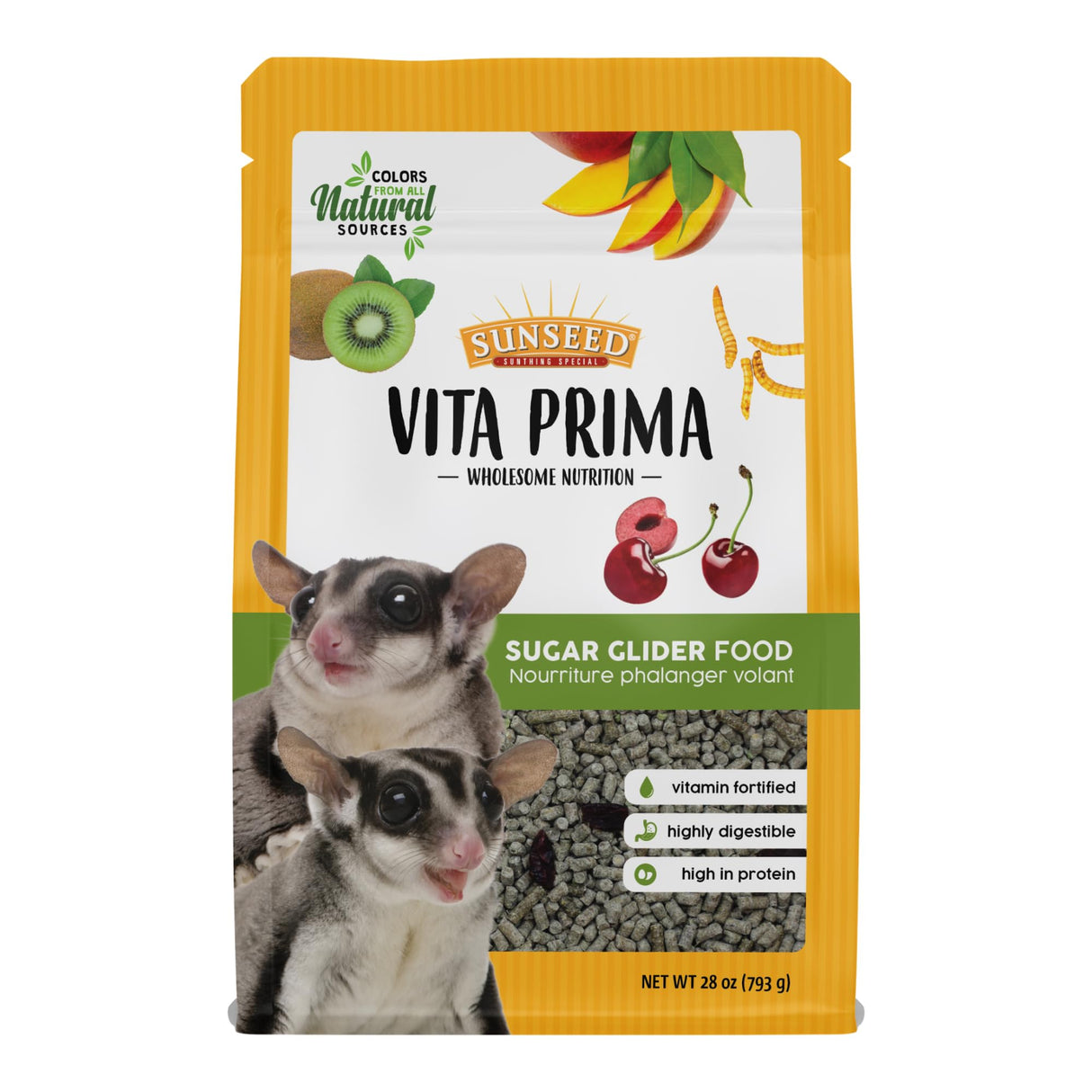 Sunseed Vita Prima Wholesome Nutrition Sugar Glider Food, 1.75 LBS