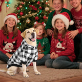 KOOLTAIL Plaid Dog Hoodie Pet Clothes Sweater with Hat and Pocket for Small Medium Large Size Dogs, Soft Winter Warm Dog Cold Weather Coat, Fleece Fall Dog Hooded Sweatshirt for Puppy Cats, XL/XXL