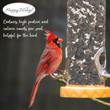 Happy Wings Cardinal Blend Bird Food, Mix of Sunflower and Safflower Seed, 10 Pounds - 5 Pounds Combo Pack of 2 | No Grow Seed | Bird Food for Wild Birds
