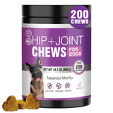 Glucosamine for Dogs 200pcs Joint Support Supplement Dog Hip and Joint Chondroitin Chews Treats with MSM Dog Joint Pain Relief Mobility Supplements Chicken Flavor Fit All Large Small Medium Breed