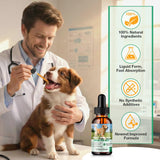Yeast Infection Treatment for Dogs, Natural Dog Yeast Infection Treatment, Ear & Skin Itch Relief, Reduces Inflammation & Irritation, Herbal Dog Supplement Drops with Probiotics & Multivitamins, 2 FL