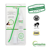 Vetoquinol Enzadent Enzymatic Toothpaste Kit + Fingerbrush & Dual-End Toothbrush for Cats & Dogs – 3.2 oz, Poultry Flavor – Oral Dental Care Kit: Removes Plaque, Polishes Teeth & Freshens Breath