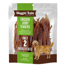 Load image into Gallery viewer, Waggin' Train Chicken Jerky Dog Treats, Made with 100% Real Chicken Breasts, Only Two All-Natural Ingredients, Great High Protein Dog Treat, Easily Digestible for Big or Small Dogs, 30 oz. Pouch
