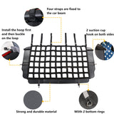 BESTAOO Pet Net Vehicle Safety Mesh Dog Barrier for Jeep Wrangler JK JL 2 Door 4-Door 2007-2026,Rear Seat Isolation Net,Easy to Install,Updated Version