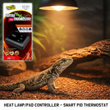 ReptiKing Reptile Dimming Thermostat, Heat Lamp Temperature Controller, Reptile Terrarium PID Digital Thermostat, Heating Controller for Basking Spot Heat Bulbs and Ceramic Heat Emitter