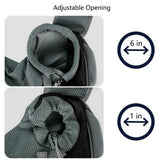Kucehiup Pet Sling Carrier for Small Dogs Cats Breathable Mesh Travelling Hands-Free Puppy Backpack(Fits Approximately 3 lbs to 6 lb Pets)(Black)