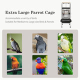 Sinopet 69-inch Large Bird Cages for Parrots,Large Parrot Cages for Large Birds, Flight Cage for Birds,Large Parakeet Cage with Birdcage Cover for African Grey,Quaker,Cockatiel,Green Cheek Conure
