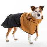 Carhartt Durable Dog Rain Jacket W/Waterproof Storm Defender Material and Adjustable Straps, Carhartt Brown/Black, Small