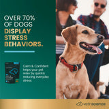 VetriScience Calm & Confident Chews, Composure Clinically Tested Calming and Anxiety Supplement for Dogs, Reduce Stress and Fear, Ideal for Thunderstorms, Fireworks and Travel, Chicken, 60 Count