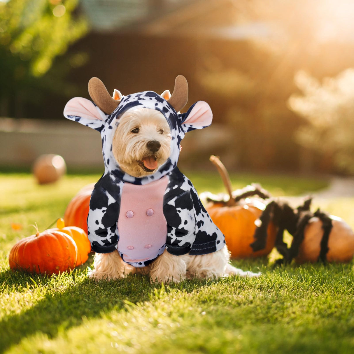 Stitch Dog Costume Dog Clothes for Medium Size pet Cow Costume Pet Halloween Animal Cosplay French Bulldog Funny Halloween Costumes
