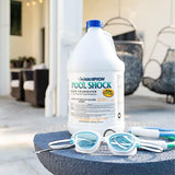 Champion 2-Pack Pool Shock, 12.5 Liquid Chlorinator for Swimming Pools, 1 Gallon Each - Fast-Acting Sodium Hypochlorite Sanitizer, Ready to Use, Non-Staining, Non-Scaling, Commercial Grade