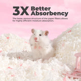 mini&moe Guinea Pig Bedding 50L: Dust-Free and Odor Control Moisture Absorbent Unscented Natural Paper Small Pet Bedding - for Hamsters,Guinea Pig, Chinchilla,Rabbits,Rat,Ferret, and Gerbil, 50 Liters