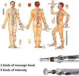 Acupuncture Pen 3-in-1 Electronic Acupuncture Pen for Pain Relief, Powerful Meridian Energy Pulse Massage Pen, Includes Massaging Gel
