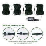 kemooie 300 LED Outdoor Christmas Lights, 99FT 8 Twinkle Modes Green Wire Fairy String Lights for Indoor Outdoor Christmas Tree Lights Wedding Party Decorations(Blue)