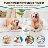 Quick Stop Bleeding for Dogs, Natural Yunnan Sanqi Powder for Hemangiosarcoma, Hemoabdomen, Pericardial Effusion, Cancer Bleeding, Severe Bruising, Ulcer-Related Bleeding, Bloody Stools - 60g