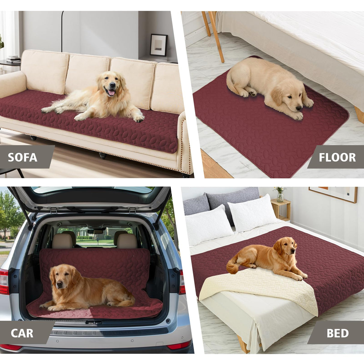 Ameritex Pet Bed Cover Dog Bed Blanket for Sofa and Furniture Waterproof New Pattern Design