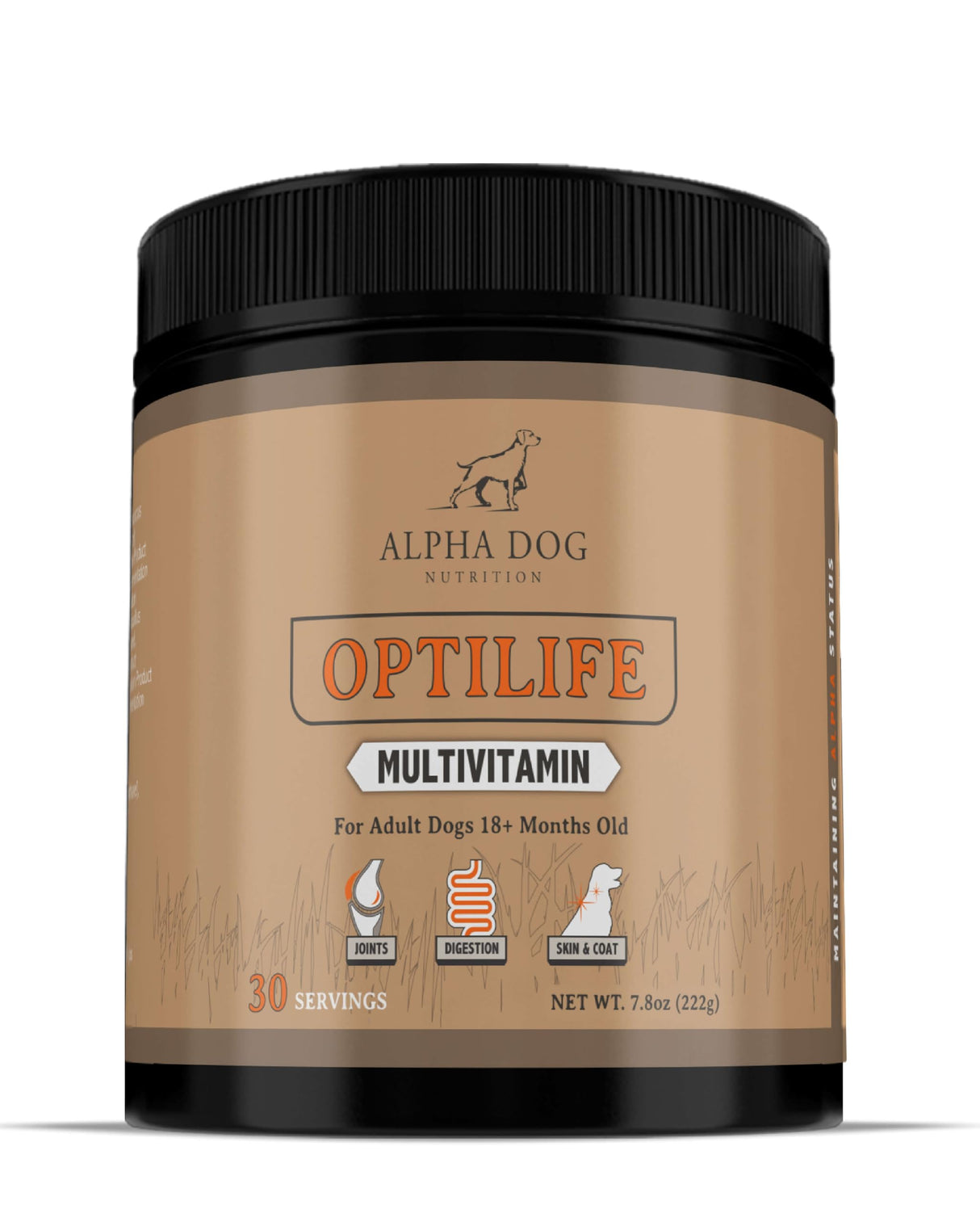 OptiLife Dog Multivitamin Powder - Adult Dog Multivitamin with Probiotics, Allergy Support, Joint Support, Skin & Coat Support - Dog Vitamins and Supplements - Multivitamin for Dogs (30 Servings)