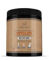 OptiLife Dog Multivitamin Powder - Adult Dog Multivitamin with Probiotics, Allergy Support, Joint Support, Skin & Coat Support - Dog Vitamins and Supplements - Multivitamin for Dogs (30 Servings)