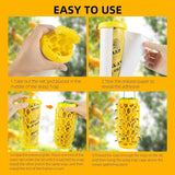 2 PCS Wasp Traps Outdoor Hanging Wasp Repellent Indoor/Outdoor Bee Traps Catcher, Effective Insect Trap,Yellow Jacket Trap Bee Killer, Flying Catcher, Gnat, Mosquito,Bee, Wasp Flying Insect Killer
