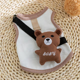 Costumes for Cats Dog Clothes Dog Shirts Soft Vest Yorkie Clothes Lightweight Sleeveless Birthday Dog Girl Boy Cats Dog T-Shirts Puppies Tank Top Dog Outfits for Small Medium Dogs Brown L