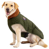 IREENUO Waterproof Dog Coat, Dog Clothing with Adjustable Buckle for Medium and Large Dogs, Winter Dog Coat, L