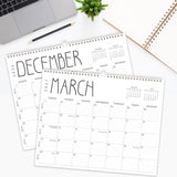 Wall Calendar 2026, 2026-2027 Calendar Wall from Jun. 2026 to May 2027, 14" X 11" Paper Monthly Planner Wall Hanging Calendar with Thick Paper for Office Home Planning & Organizing