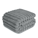 ZAKAPAWS Waterproof Dog Blanket for Bed, Luxury Plush Washable Large Dogs Blankets for Furniture Protection, Super Soft Calming Pet Blanket for Indoors (Grey, 30"x40")