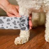 POPETPOP 6 Rolls Vet Wraps: 2 Inch Breathable Non-Woven Pet Self Adhesive Bandage - Paw Wraps for Dogs, Cats, Pet, Animals Ankle Sprains & Swelling (Cow Pattern)