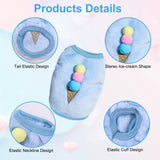 7 Pcs Cute Guinea Pig Clothes Costume Soft T-Shirt Clothes for Rabbits Hamster Clothes Kitten Ferret Chihuahua Puppy Mini Dog and Small Animals