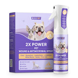 HICC PET Hot Spot Treatment Spray for Dogs & Cats, 2X Strength for Dog Wound Care, Dog Itch Relief Spray for Alleviate Dry Itchy Skin, Allergies, Inflammation, Dog Skin Irritation Treatment, 10 fl oz