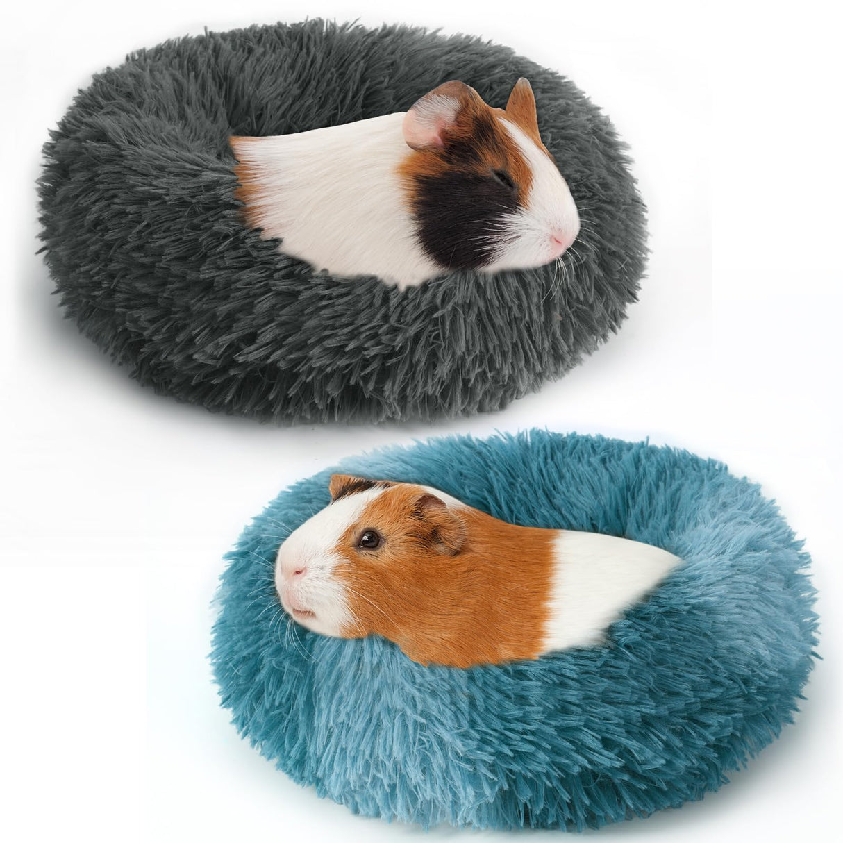 PETKNOWS 2 Pieces Guinea Pig Beds, Hamster Beds, Thickened and Warm Winter Guinea Pig Beds for Dwarf Rabbits, Chinchillas, Hamsters, Hedgehogs, Ferrets