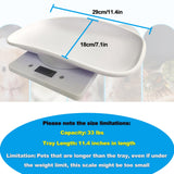 Digital Pet Scale,Puppy Scales for Weighing,Digital Small Animals Scales for Weighing,Whelping Supplies,Kitten Scale,Baby Scales for Small Dog Cat Crawl Pet,Capacity up to 33 lb