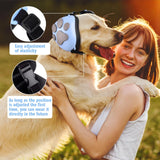 Famikako Upgraded Dog Ear Muffs for Noise Protection - 22dB NRR Noise Cancelling Headphones with Dog Paw Design, Calming Earmuffs for Thunder, Fireworks & Hunting (M, Light Blue-Gray)