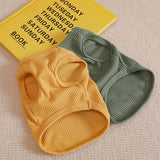 Generic RichePet 4 Pieces Dog Shirts with Breathable and Comfort Small Medium Dog cat pet Clothing Spring Dog Outfits for Small Puppy Cat Pets (X-Large), Yellow Pink Green White